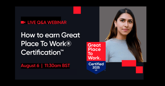 Live Webinar: How to earn Great Place To Work Certification