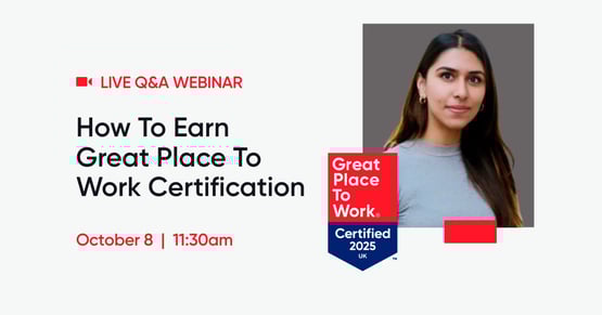 Live Webinar: How to earn Great Place To Work Certification