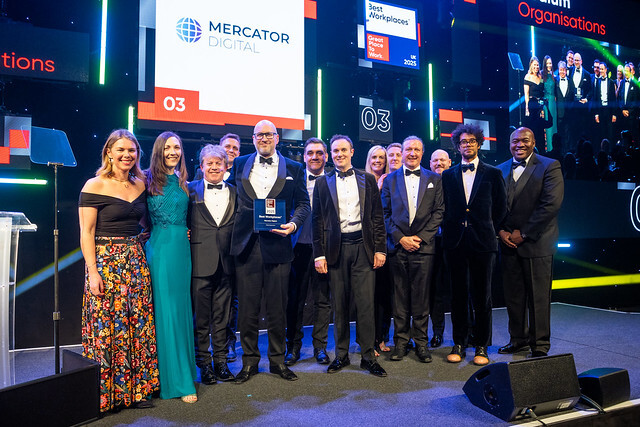 Mercator Digital Top 3 UK Best Workplaces 2025