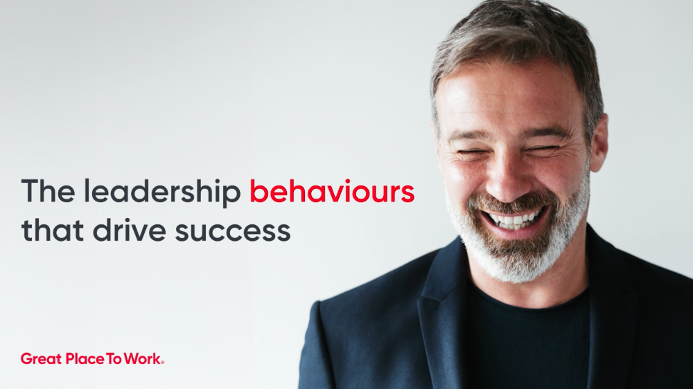 Image for webinar on leadership featuring man with happy smile